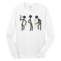 Drunk Stickfigers Tall Long Sleeve T-Shirt