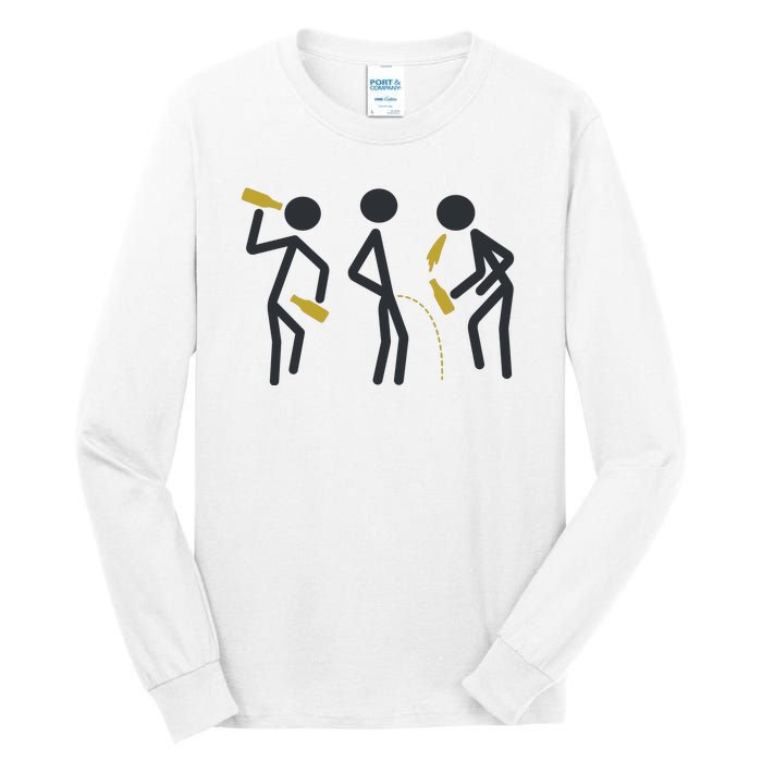 Drunk Stickfigers Tall Long Sleeve T-Shirt