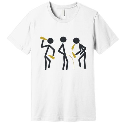 Drunk Stickfigers Premium T-Shirt