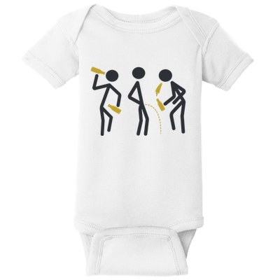 Drunk Stickfigers Baby Bodysuit