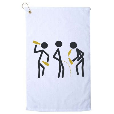 Drunk Stickfigers Golf Towel