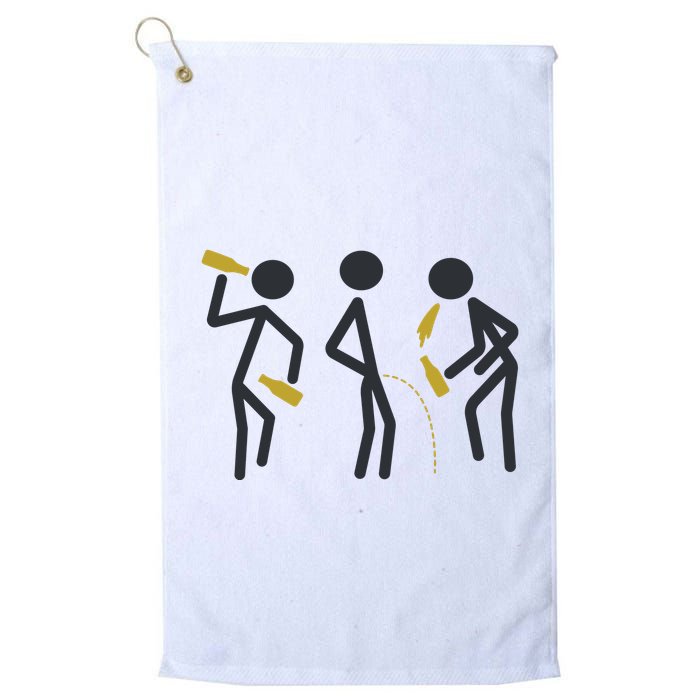 Drunk Stickfigers Golf Towel