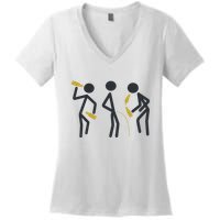 Drunk Stickfigers Women's V-Neck T-Shirt