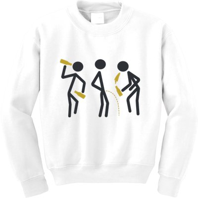Drunk Stickfigers Kids Sweatshirt