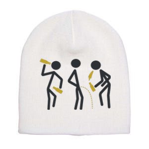 Drunk Stickfigers Short Acrylic Beanie