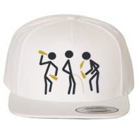 Drunk Stickfigers Wool Snapback Cap