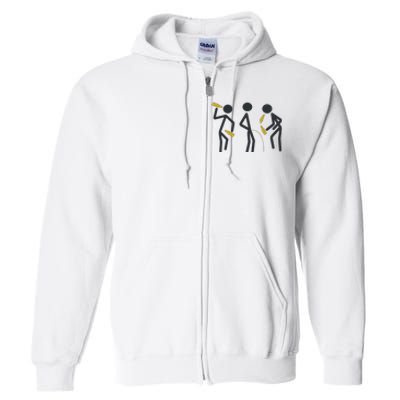 Drunk Stickfigers Full Zip Hoodie