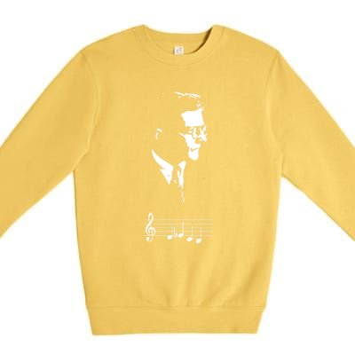 Dmitri Shostakovich Dsch Motif Musical Notes Premium Crewneck Sweatshirt