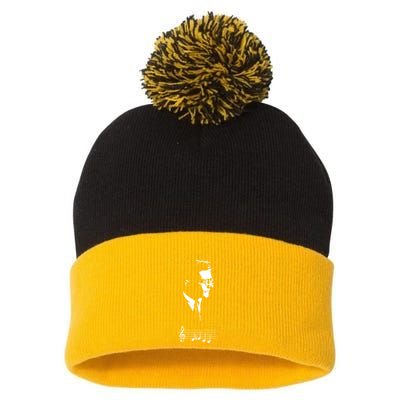 Dmitri Shostakovich Dsch Motif Musical Notes Pom Pom 12in Knit Beanie
