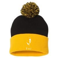 Dmitri Shostakovich Dsch Motif Musical Notes Pom Pom 12in Knit Beanie