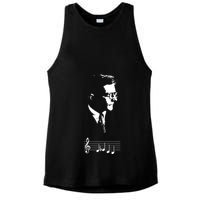 Dmitri Shostakovich Dsch Motif Musical Notes Ladies PosiCharge Tri-Blend Wicking Tank