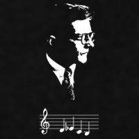 Dmitri Shostakovich Dsch Motif Musical Notes Ladies PosiCharge Tri-Blend Wicking Tank