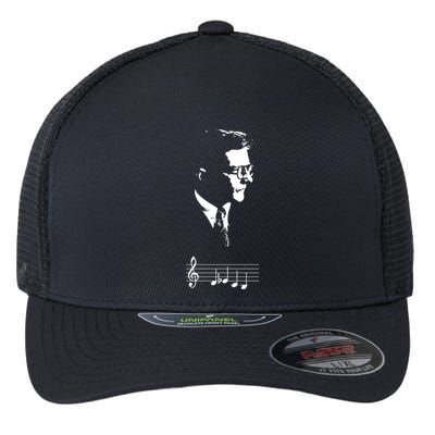 Dmitri Shostakovich Dsch Motif Musical Notes Flexfit Unipanel Trucker Cap