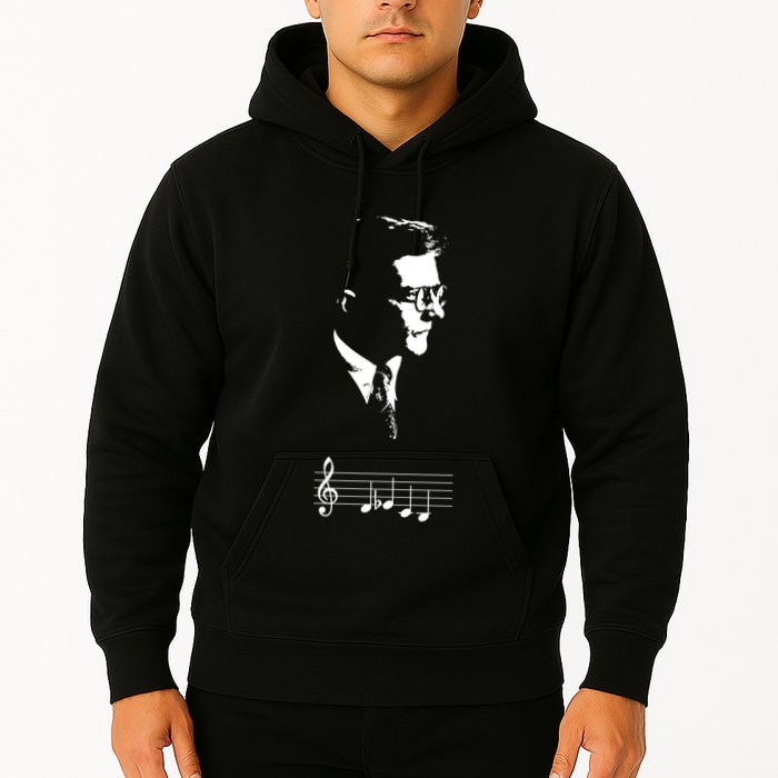 Dmitri Shostakovich Dsch Motif Musical Notes Hoodie