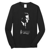 Dmitri Shostakovich Dsch Motif Musical Notes Long Sleeve Shirt