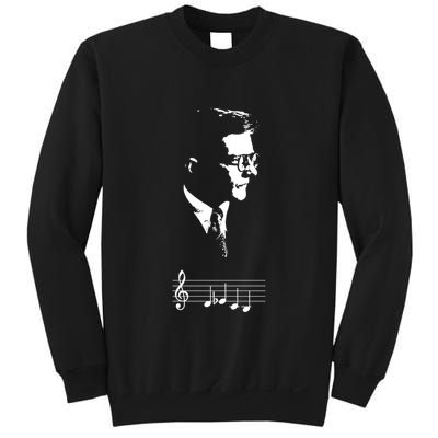 Dmitri Shostakovich Dsch Motif Musical Notes Sweatshirt