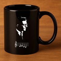 Dmitri Shostakovich Dsch Motif Musical Notes 11oz C Handle Ceramic Mug