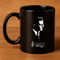 Dmitri Shostakovich Dsch Motif Musical Notes 11oz C Handle Ceramic Mug