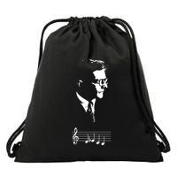 Dmitri Shostakovich Dsch Motif Musical Notes Drawstring Bag