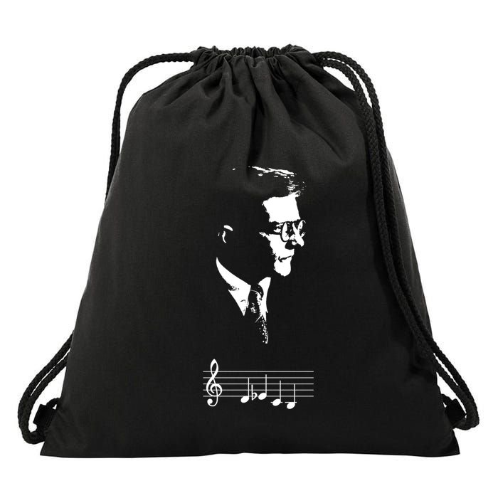 Dmitri Shostakovich Dsch Motif Musical Notes Drawstring Bag