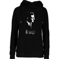 Dmitri Shostakovich Dsch Motif Musical Notes Womens Funnel Neck Pullover Hood