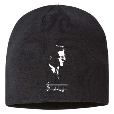 Dmitri Shostakovich Dsch Motif Musical Notes Sustainable Beanie