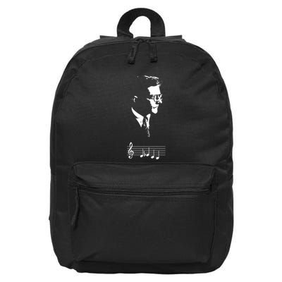 Dmitri Shostakovich Dsch Motif Musical Notes 16 in Basic Backpack