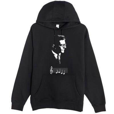 Dmitri Shostakovich Dsch Motif Musical Notes Premium Pullover Hoodie