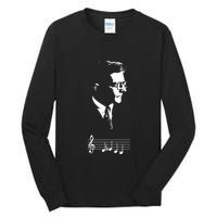 Dmitri Shostakovich Dsch Motif Musical Notes Tall Long Sleeve T-Shirt