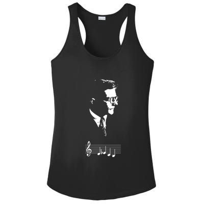 Dmitri Shostakovich Dsch Motif Musical Notes Ladies PosiCharge Competitor Racerback Tank