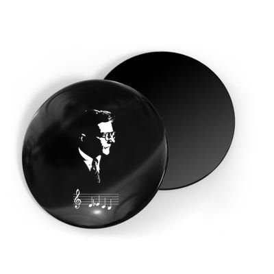 Dmitri Shostakovich Dsch Motif Musical Notes Magnet