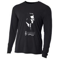 Dmitri Shostakovich Dsch Motif Musical Notes Cooling Performance Long Sleeve Crew