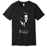 Dmitri Shostakovich Dsch Motif Musical Notes Premium T-Shirt