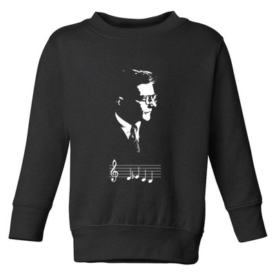 Dmitri Shostakovich Dsch Motif Musical Notes Toddler Sweatshirt