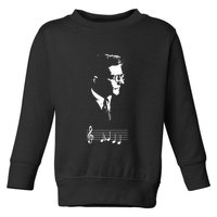 Dmitri Shostakovich Dsch Motif Musical Notes Toddler Sweatshirt