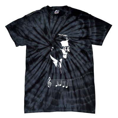 Dmitri Shostakovich Dsch Motif Musical Notes Tie-Dye T-Shirt