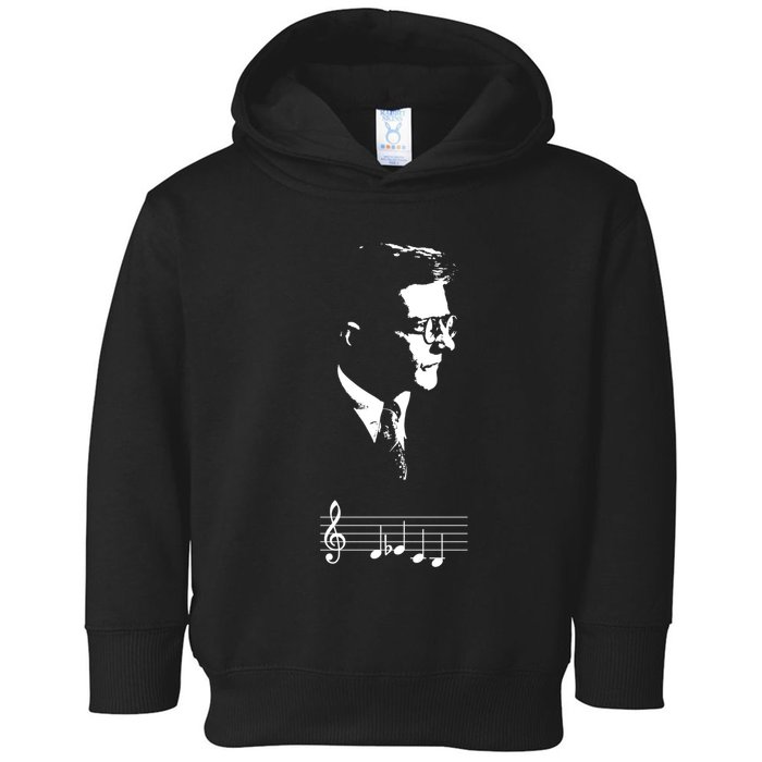 Dmitri Shostakovich Dsch Motif Musical Notes Toddler Hoodie