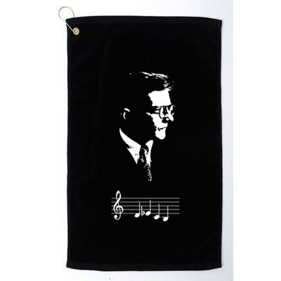Dmitri Shostakovich Dsch Motif Musical Notes Golf Towel