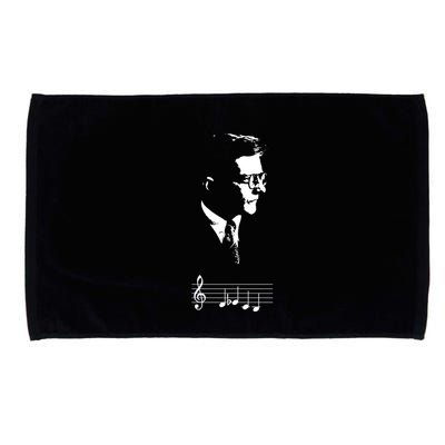 Dmitri Shostakovich Dsch Motif Musical Notes Microfiber Hand Towel
