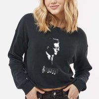 Dmitri Shostakovich Dsch Motif Musical Notes Cropped Pullover Crew