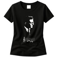 Dmitri Shostakovich Dsch Motif Musical Notes Womens T-Shirt