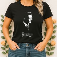 Dmitri Shostakovich Dsch Motif Musical Notes Womens T-Shirt