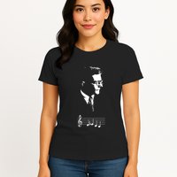 Dmitri Shostakovich Dsch Motif Musical Notes Womens T-Shirt