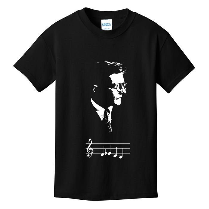 Dmitri Shostakovich Dsch Motif Musical Notes Kids T-Shirt