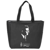 Dmitri Shostakovich Dsch Motif Musical Notes Zip Tote Bag