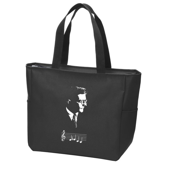 Dmitri Shostakovich Dsch Motif Musical Notes Zip Tote Bag