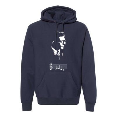 Dmitri Shostakovich Dsch Motif Musical Notes Premium Hoodie