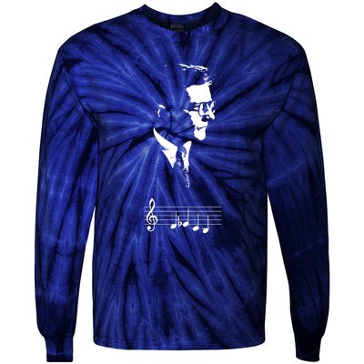 Dmitri Shostakovich Dsch Motif Musical Notes Tie-Dye Long Sleeve Shirt