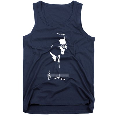 Dmitri Shostakovich Dsch Motif Musical Notes Tank Top