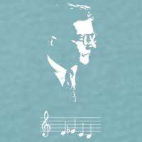 Dmitri Shostakovich Dsch Motif Musical Notes Sueded Cloud Jersey T-Shirt